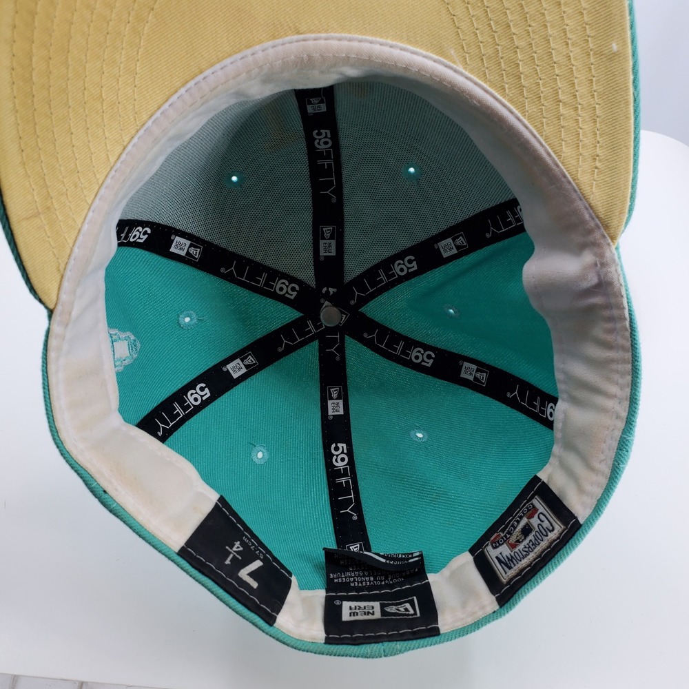 New Era 59FIFTY LA Dodgers Teal First LA World Series Fitted Hat Size 7 1/4 - Picture 3 of 11